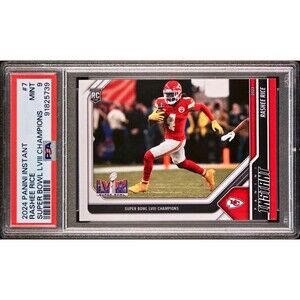 Rashee Rice 2023 Panini NFL Superbowl Champions #7 Card PSA 9 Mint